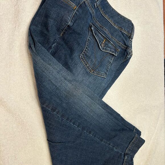 St. John's Bay Dark blue capris size 10 - Picture 1 of 9